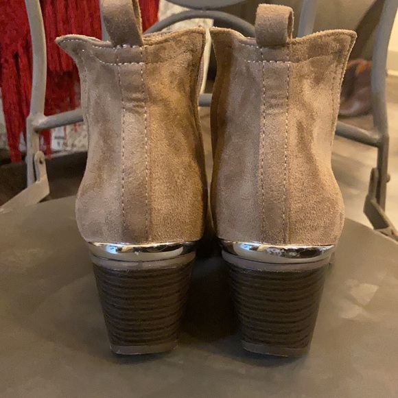 Suede cowboy booties - Picture 4 of 4